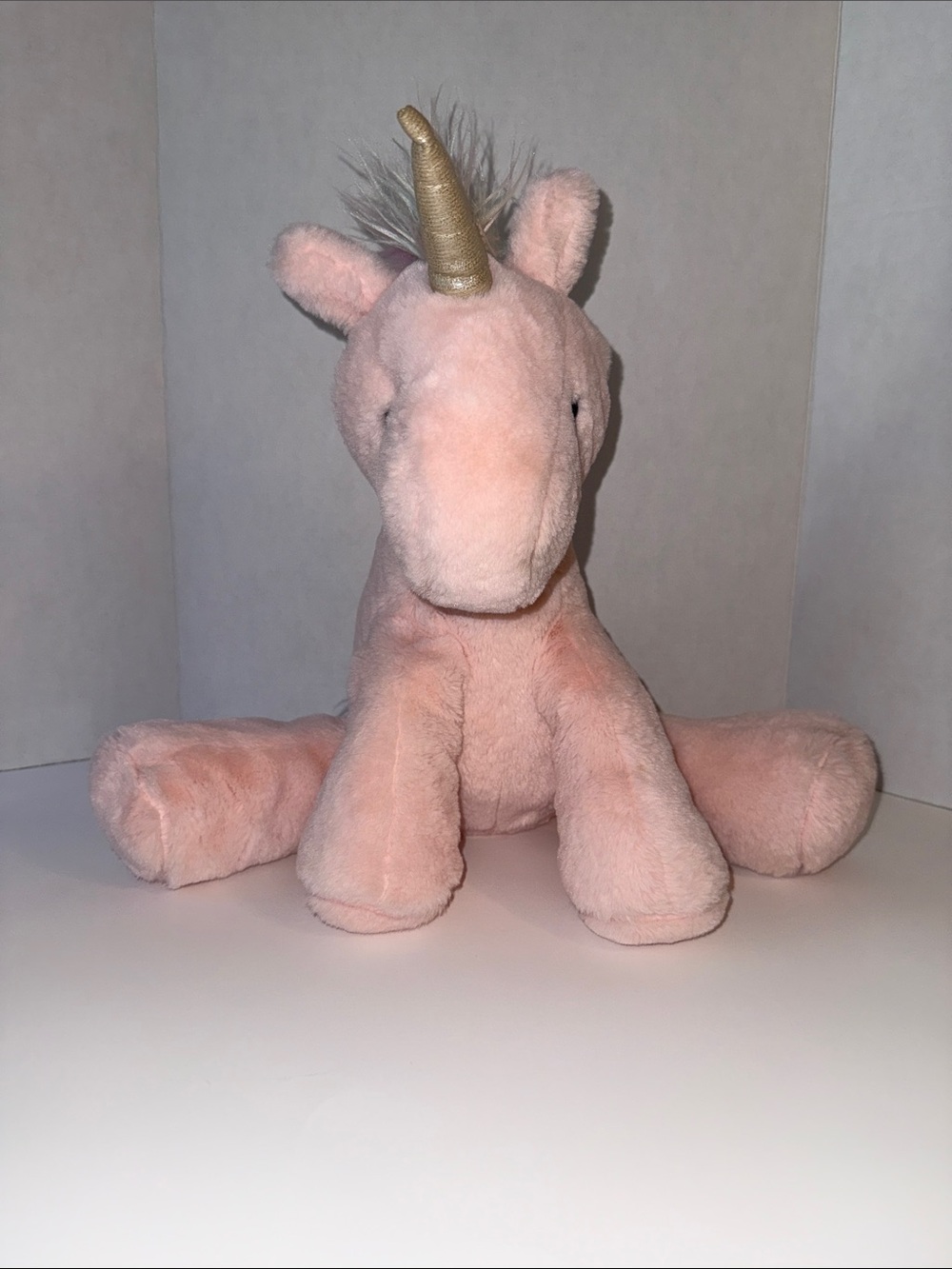 Plush Pink Unicorn Stuffed Animal - Soft Cuddly Toy Animal Adventure